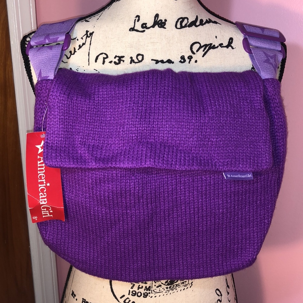 AMERICAN GIRL Purple Messenger Bag NEW